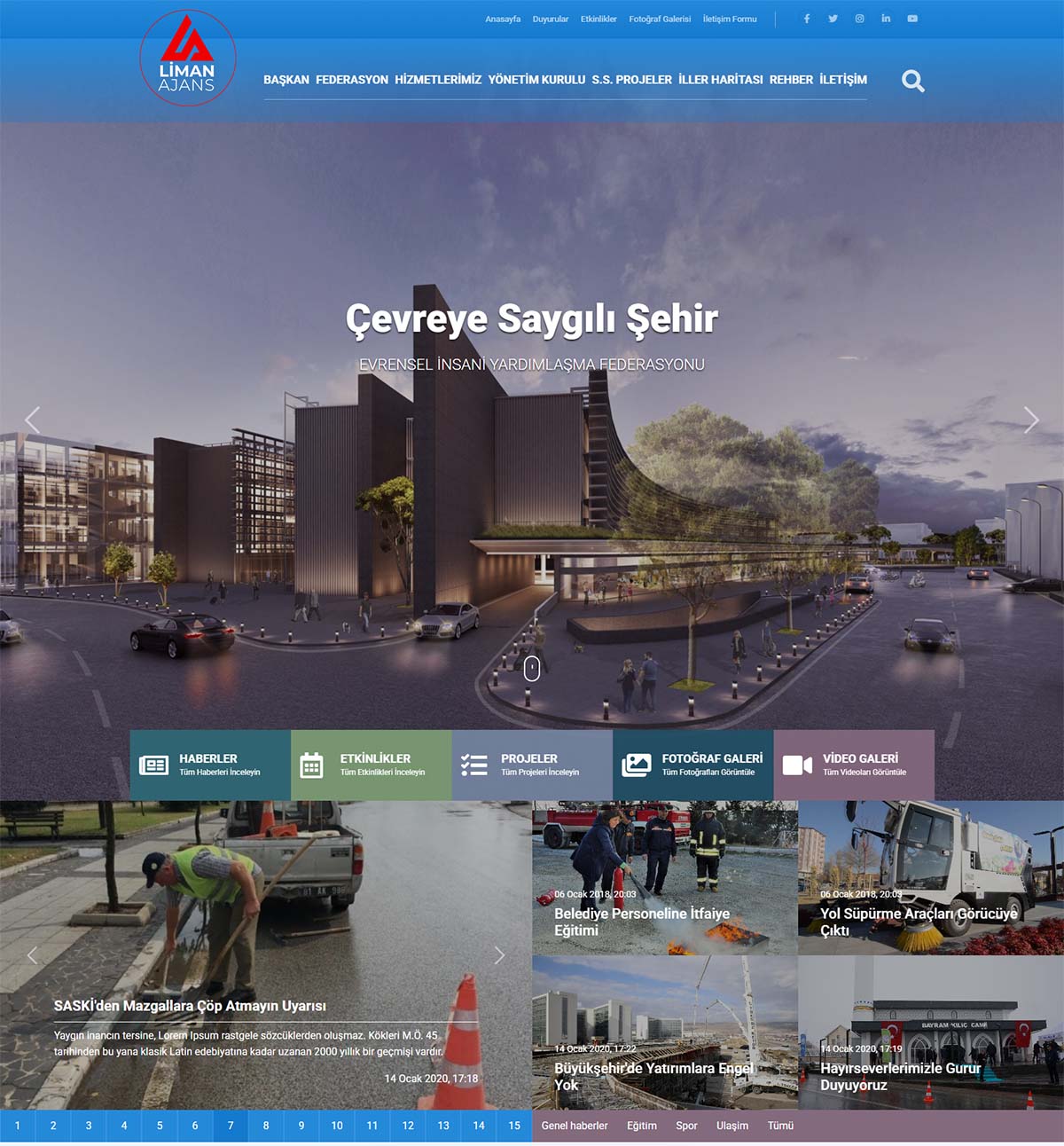 Belediye Dernek Şehir Tanıtım Web Sitesi